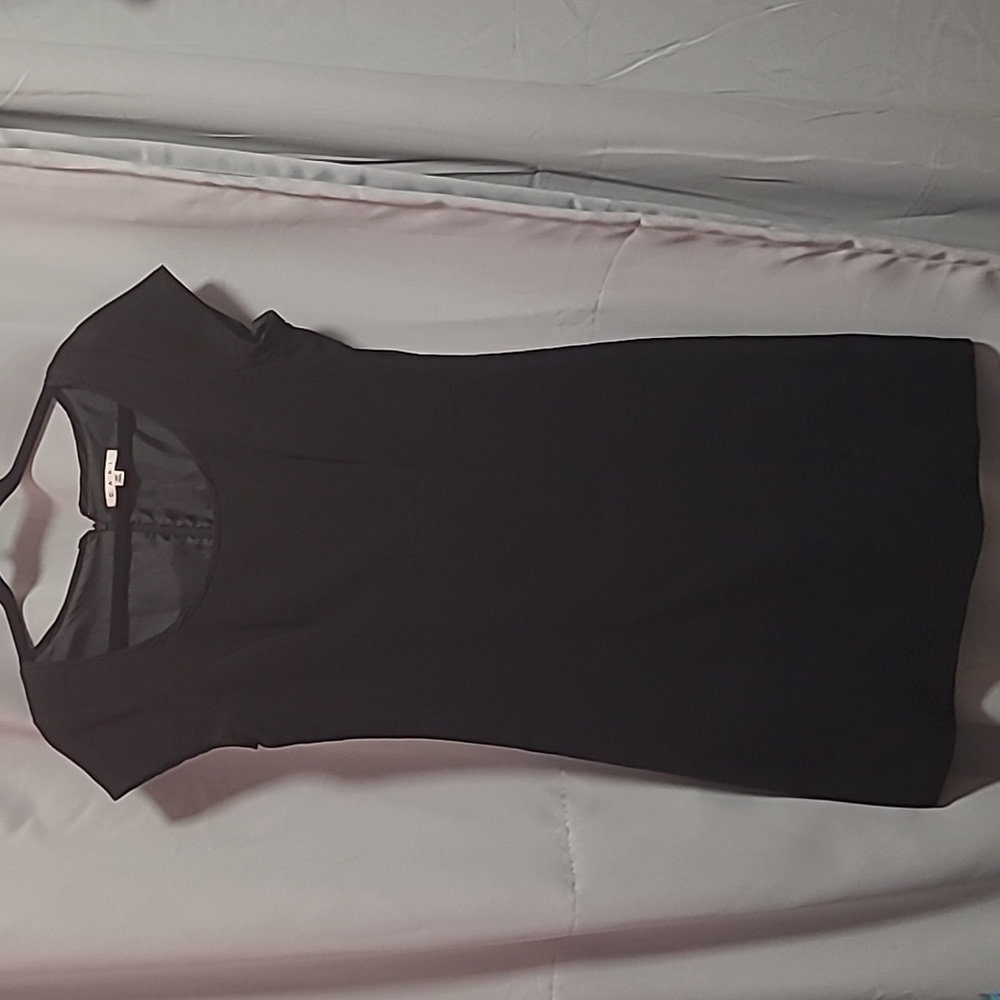 CAbi Black Dress Size 10 cap sleeve style 840